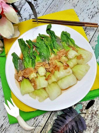 Recipe Pok Choy Cah Garlic Saos Tiram Gampilll❤ the Can Spoil the Tongue Tasty
