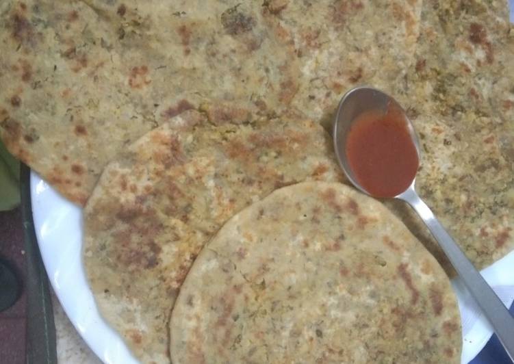 Sprouted Moong Dal Parantha