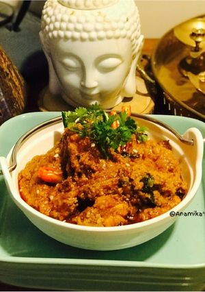 A picture of Traditional Rajasthani: Mohan Maas- Chicken 🍗😋.