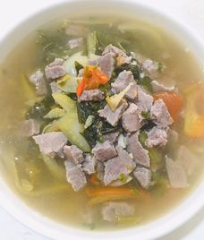 canh cải chua thịt