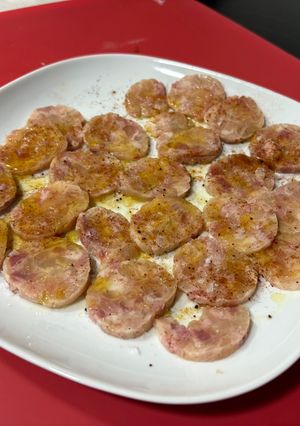 Una foto de Carpaccio de pies de cerdo