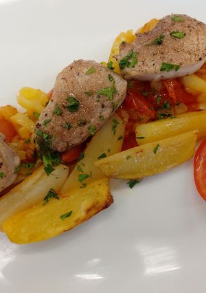 Sertésszűzérmék magyarosan recept fotója