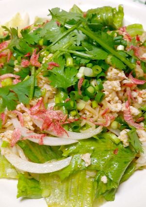 A picture of Ramen salada.