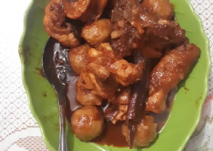 Resep Semur Ayam Bakso Oleh Yoe Anita Cookpad