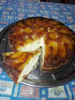 Una foto de Torta invertida de manzanas