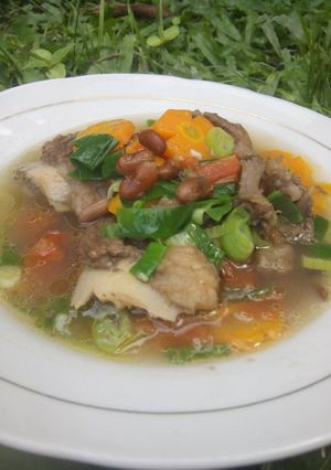Foto resep Sop iga balungan kacang merah berempah