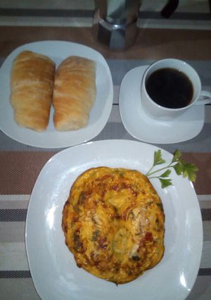 Una foto de Tortilla De Huevas De Pescado