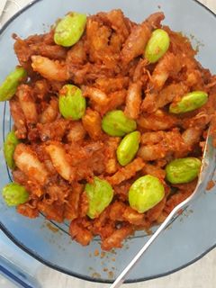 Foto resep Sambal Cumi Asin Tempe Pete Maknyus