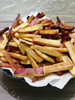 Una foto de Batatas fritas para acompañar
