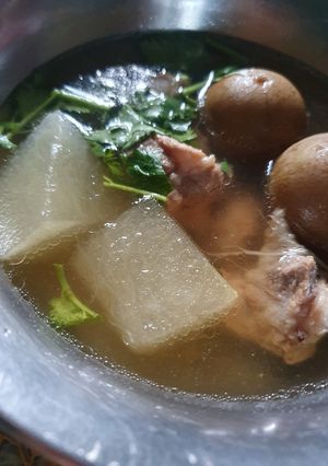 รูปของ ต้มกระดูกหมูฟักมะนาว