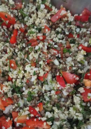 Une photo de Salade quinoa lentilles