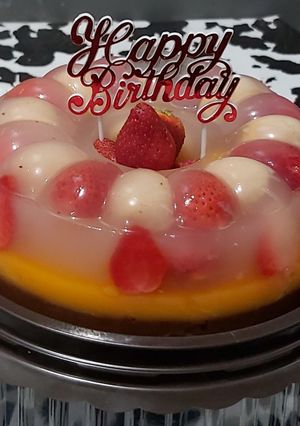 Foto resep Puding Buah MANGO Choco Yummy😍👍