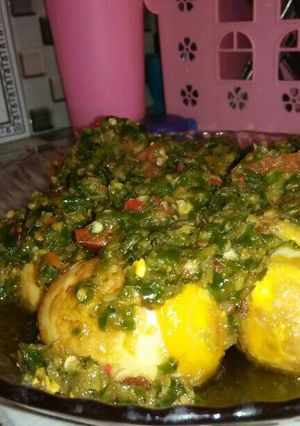Foto resep Telur cabe hijau