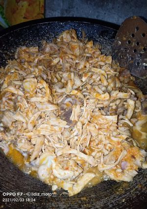 Foto resep Ayam suwir simple menggoda iman 😁