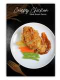 Crispy Chicken Steak Brown Sauce