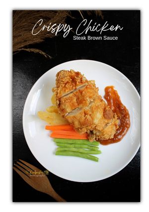 Foto resep Crispy Chicken Steak Brown Sauce