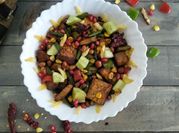 A picture of paneer salad