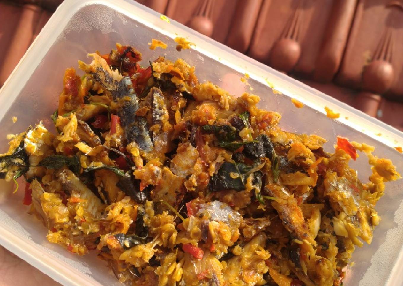 Pindang suwir kemangi pedas mantap (sambel)