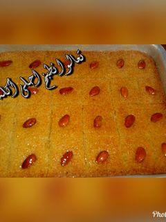 صورة لوصفة بسبوسة