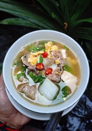 Foto resep Sup Daging Sawi Putih 15 Menit