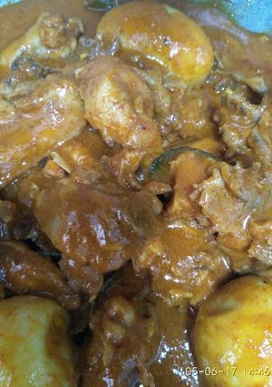 Foto resep Rendang ayam dan telor