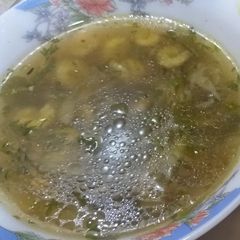 A picture of Veggies babycorn soup.