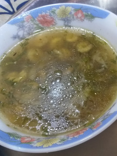 A picture of Veggies babycorn soup.