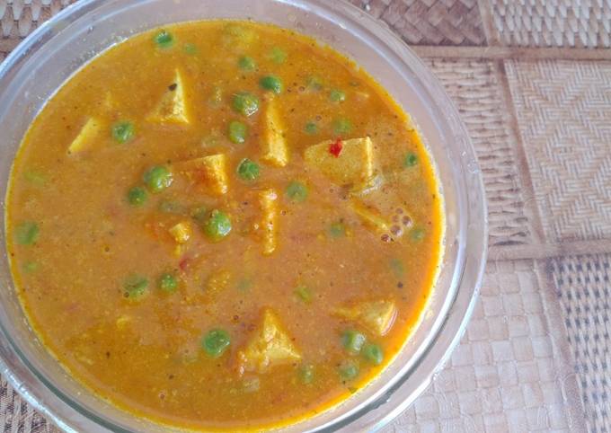 Tofu matar masala Recipe
