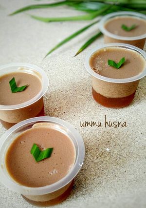 Foto resep puding santan gulmer (gula merah)