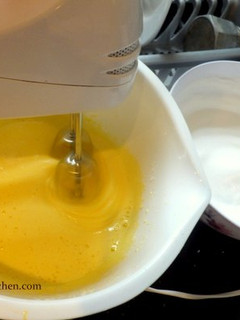 A picture of Italian Easter Mimosa cake with pineapple.