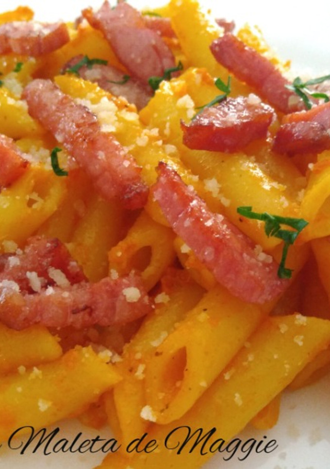 Una foto de Macarrones en salsa de chili y curry