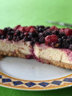 Una foto de Cheesecake frutos rojos al horno