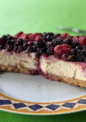 Una foto de Cheesecake frutos rojos al horno