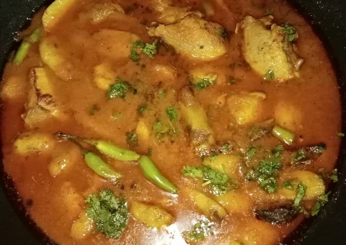 Steps to Prepare Super Quick Homemade Chicken Arvi gravy