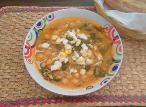 Una foto de Garbanzos con acelgas (Olla de cocción lenta-SlowCooker-CrockPot)