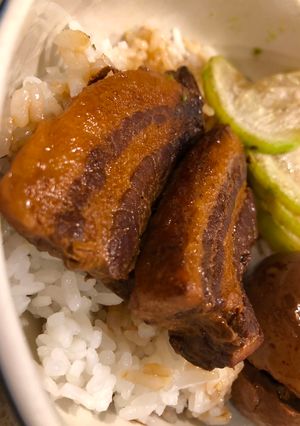 A picture of Taiwanese Braised Pork Rice (Slow Cooker).