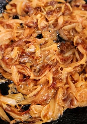 Una foto de Cebollas caramelizadas sin azúcar agregada
