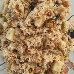 A picture of Chick peas Pulao.