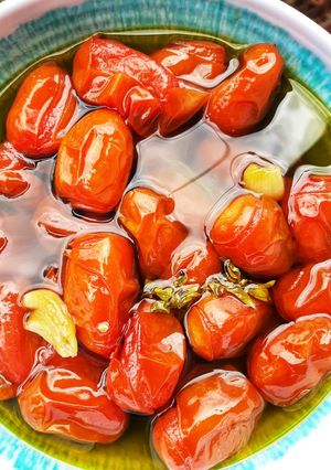 Una foto de Tomates cherry confitados