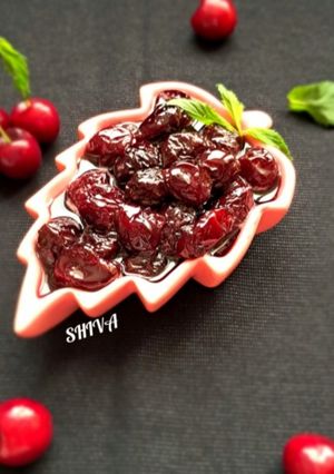 عکسی از دستور مربای گیلاس