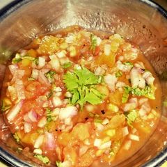 A picture of Rosted tomatoe chutney.