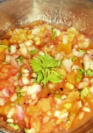 A picture of Rosted tomatoe chutney.