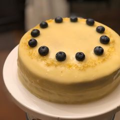 A picture of Lemon, Ginger & Cardamom Cake.