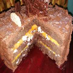Una foto de Pastel de chocolate