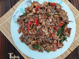Tumis Jantung Pisang Pedas
