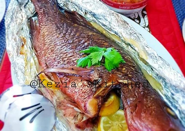 How to Make Favorite Baked Whole Mangrove Jack Fish