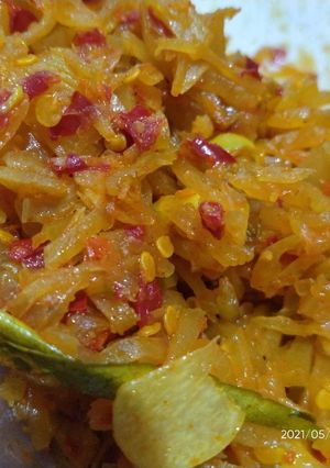 Foto resep Oseng Pepaya Muda Bumbu Rujak