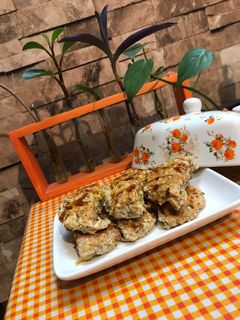 عکسی از دستور کوکی رژیمی سیب