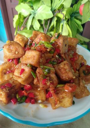 Foto resep Tahu crispy saus tiram pedas