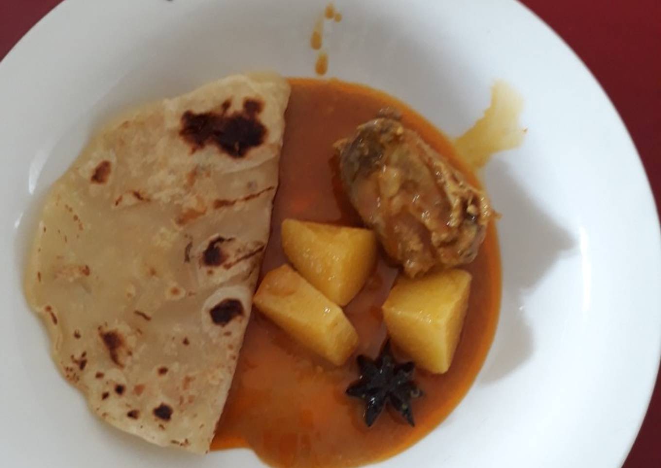 Indian roti and curry😋